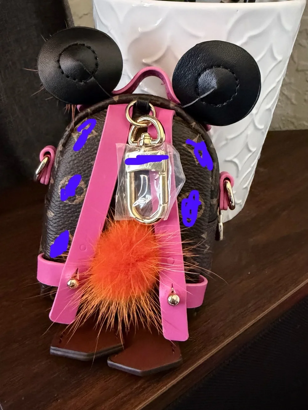 Keychain and crossbody mini purse